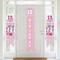 Big Dot of Happiness Girl 13th Birthday - Hanging Vertical Paper Door Banners - Official Teenager Birthday Party Wall Decor Kit - Indoor Door Decor